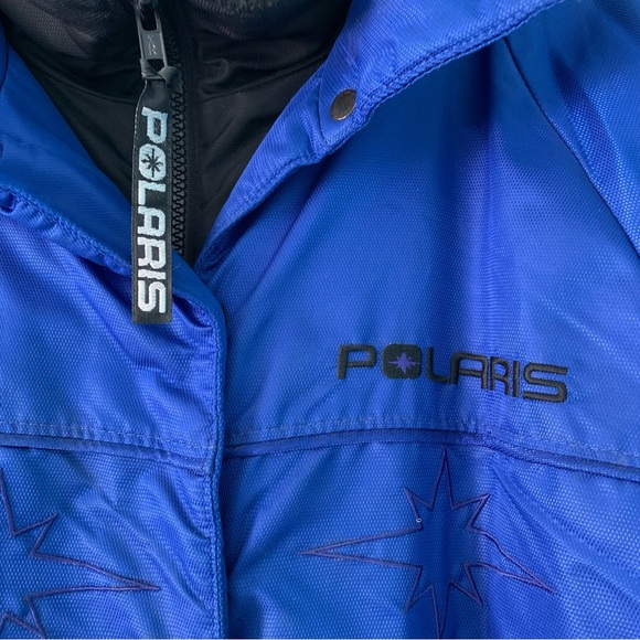 Polaris Union Made Vintage Thinsulate Snowmobile Jacket Blue XL Throwback USA - Picture 5 of 16